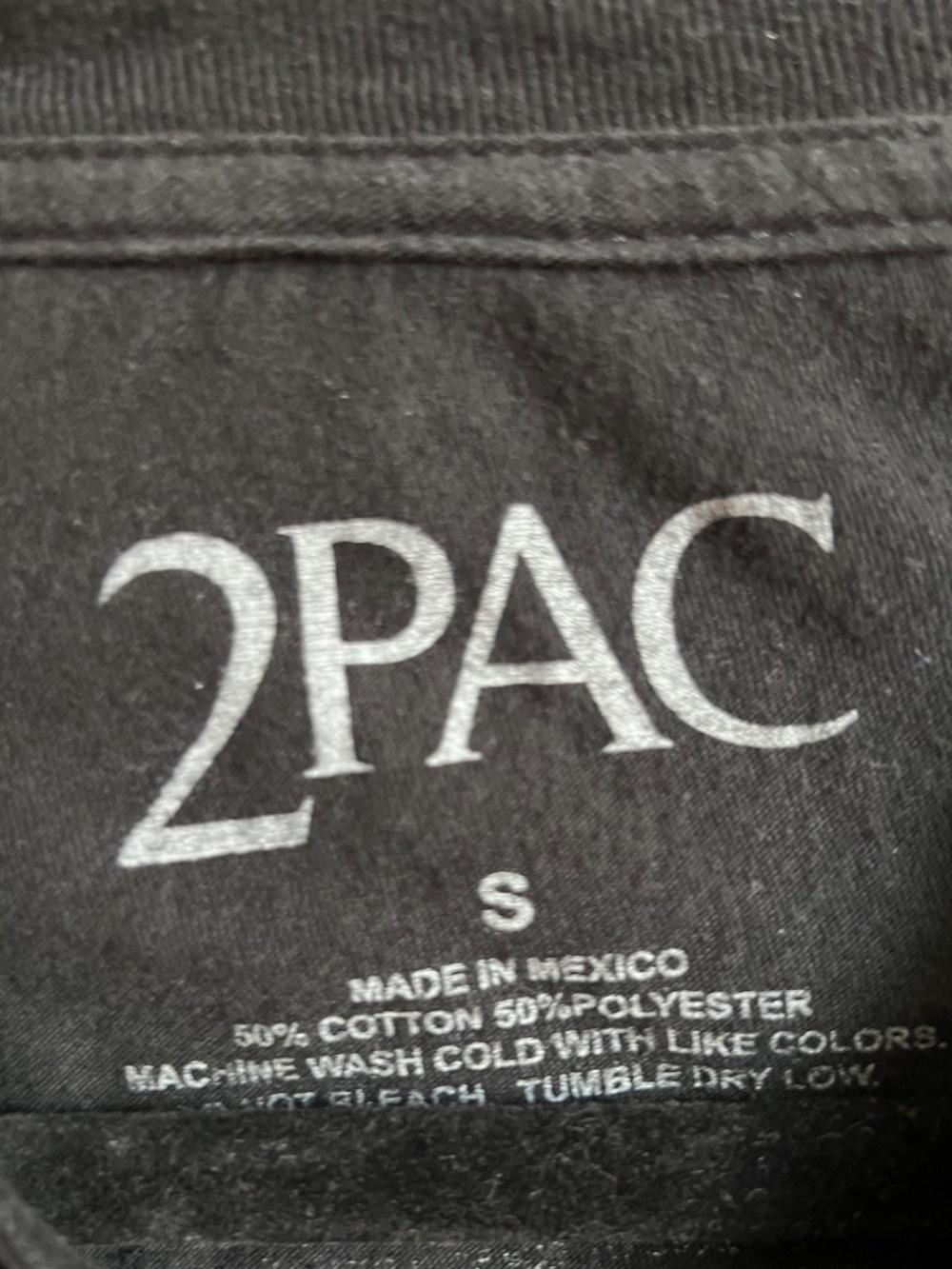 Women's Tupac Short Sleeve Graphic T-Shirt - Black - Picture 2 of 3